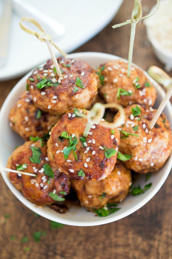 Asian Style Chicken Meatballs