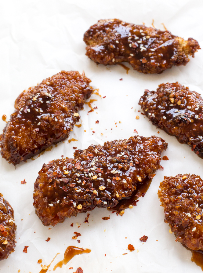 Sweet and Spicy Asian Chicken Tenders - Chef Savvy