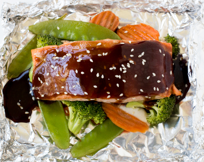 2019 year - Hoisin-Glazed Salmon with Quinoa 2019 year