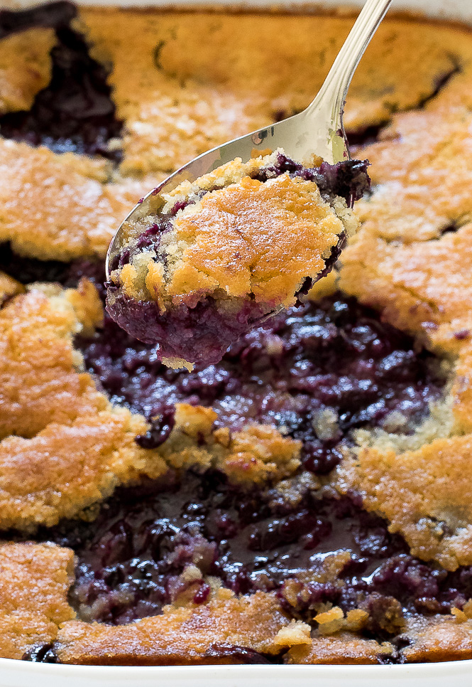 Texas Style Blueberry Cobbler - Chef Savvy