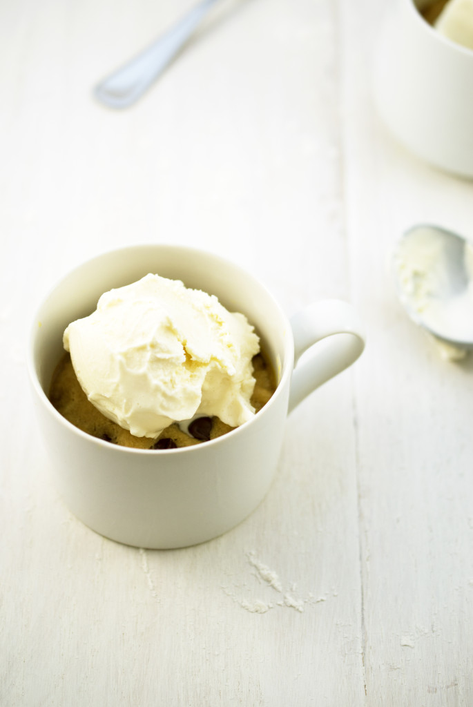 Peanut Butter and Chocolate Chip Mug Cookie