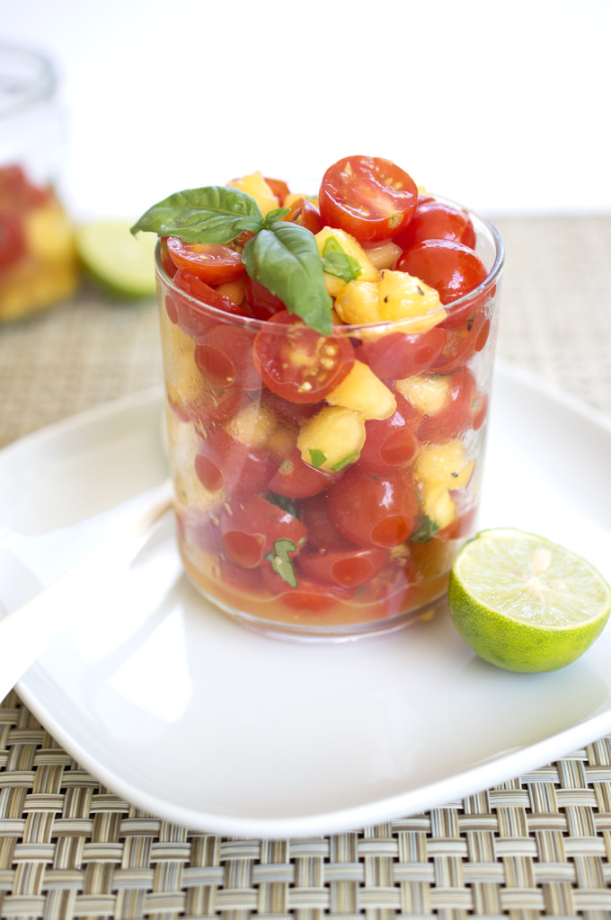 cherry tomato peach salsa