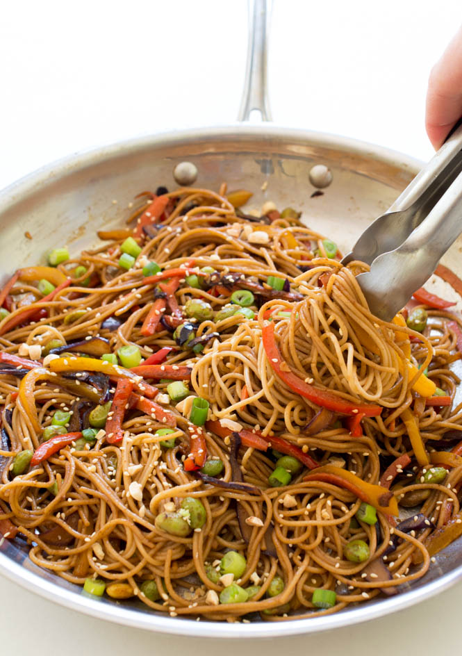 Rainbow Vegetable Noodle Stir Fry