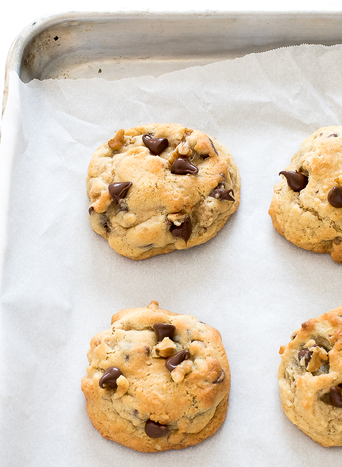 Bakery Style Chocolate Chip Walnut Cookies | chefsavvy.com Bakery Style Chocolate Chip Walnut Cookies