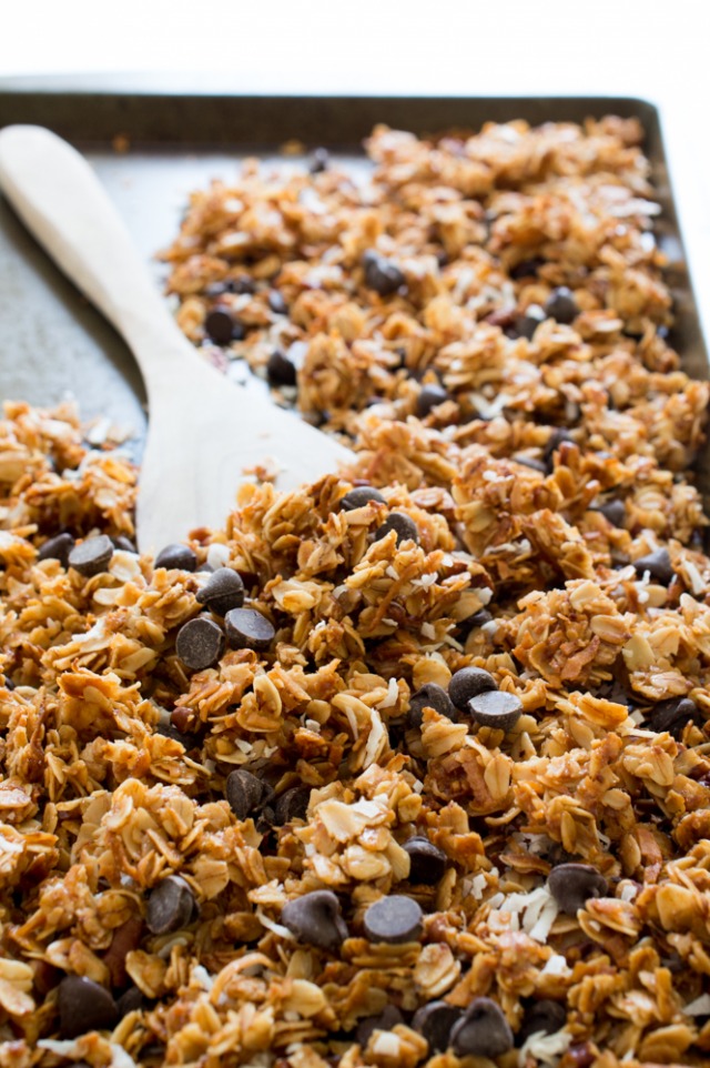 Coconut Pecan Chocolate Chip Granola