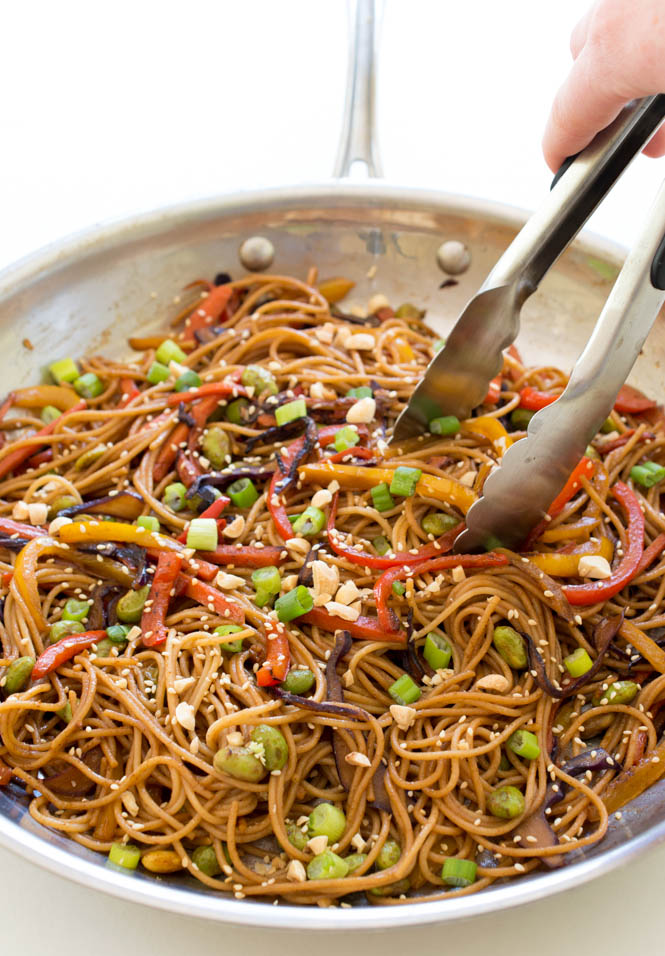 Easy Rainbow Vegetable Noodle Stir-Fry - Chef Savvy