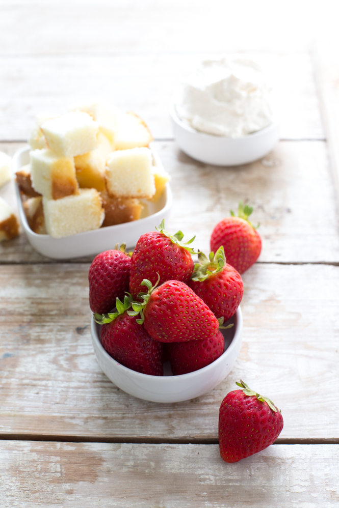 Individual Strawberry Shortcake Trifle