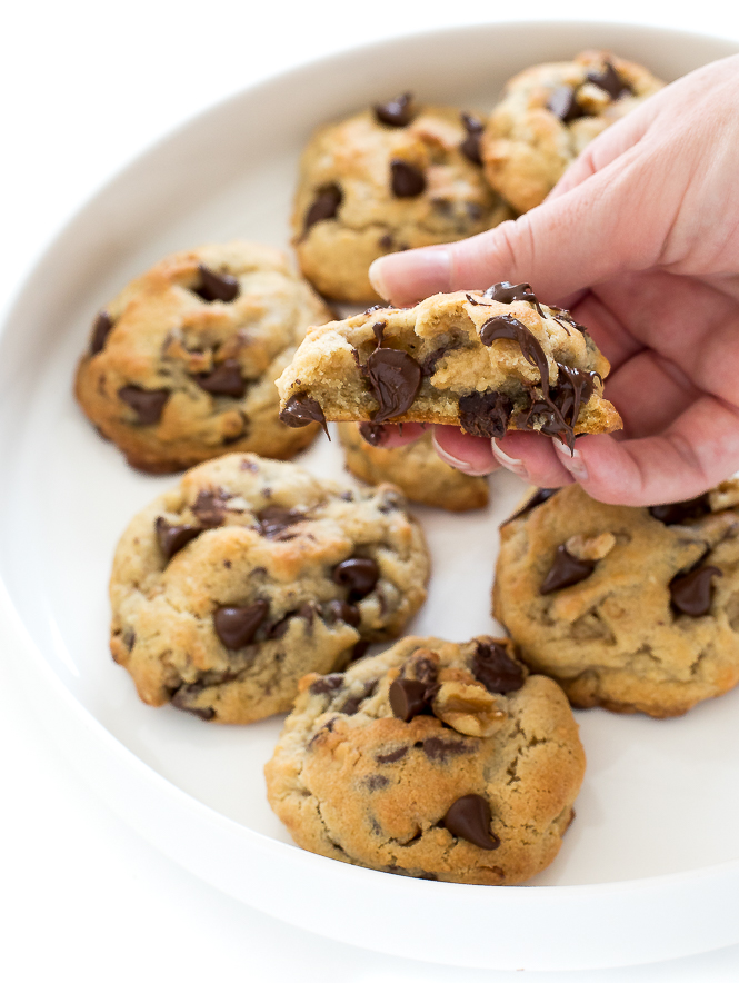 Levian Bakery Style Chocolate Chip Walnut Cookies | chefsavvy.com Levian Bakery Style Chocolate Chip Walnut Cookies