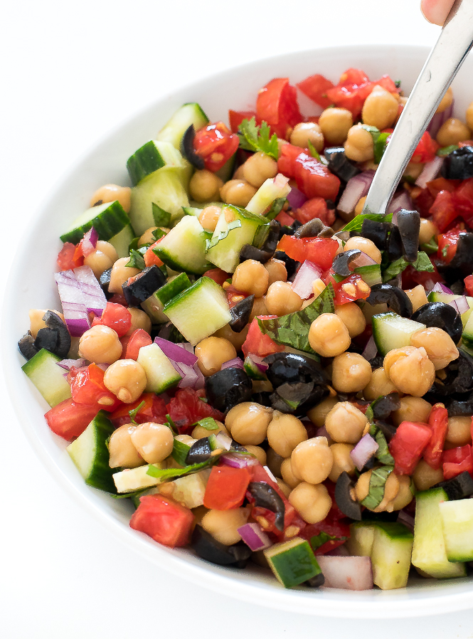 Mediterranean Cucumber Salad | chefsavvy.com Mediterranean Cucumber Salad
