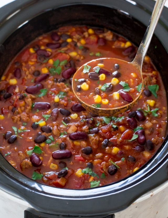 Slow Cooker Turkey Chili