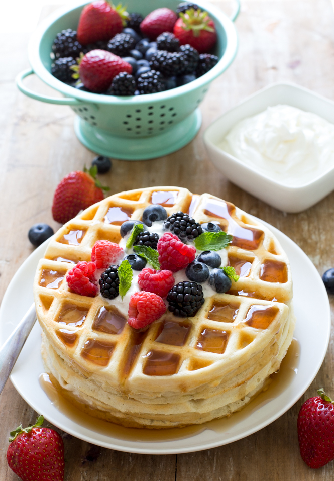 Greek Yogurt Waffles