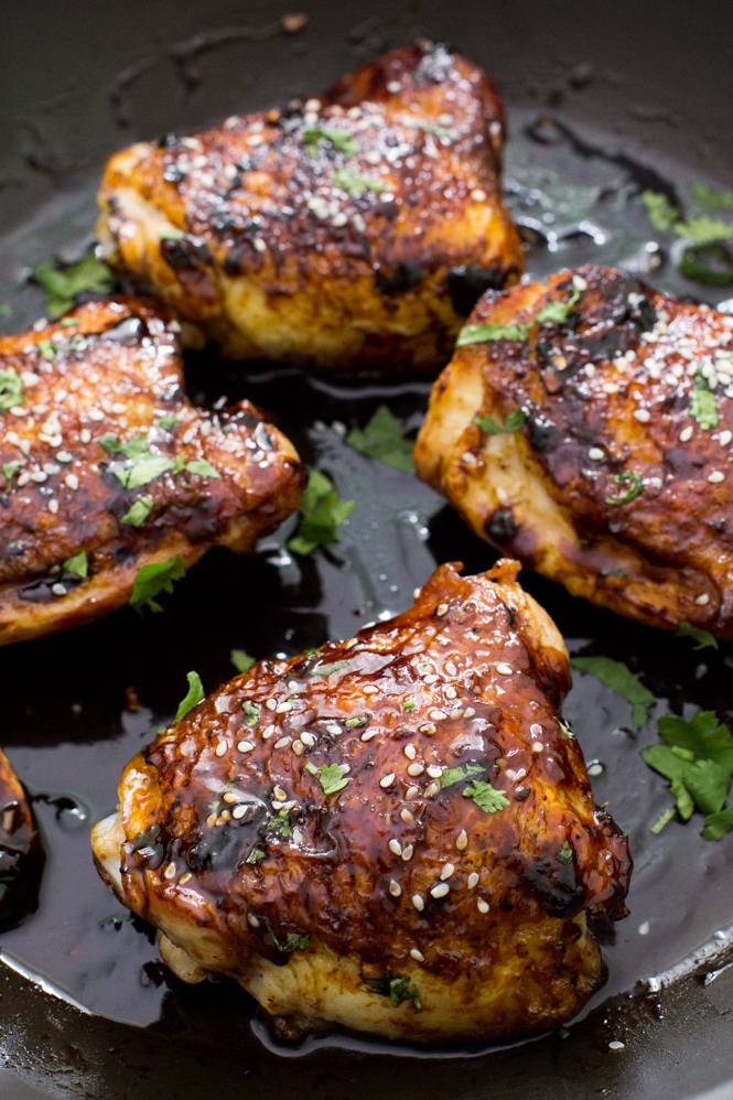 Sticky Asian Chicken Thighs