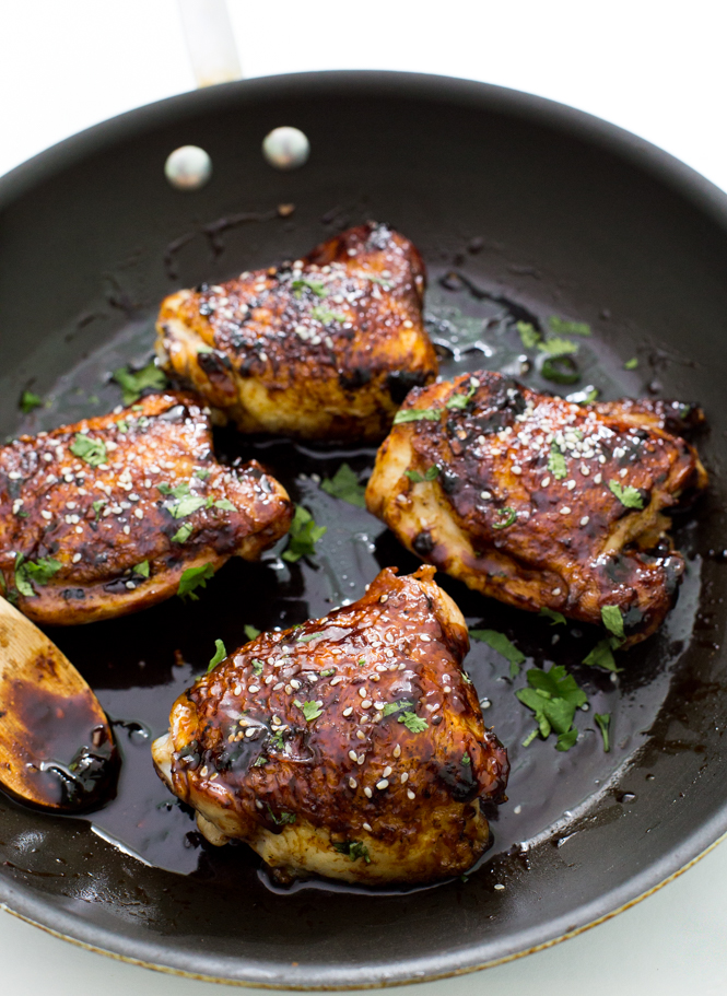 Sticky Asian Chicken Thighs (Takeout Inspired!) - Chef Savvy