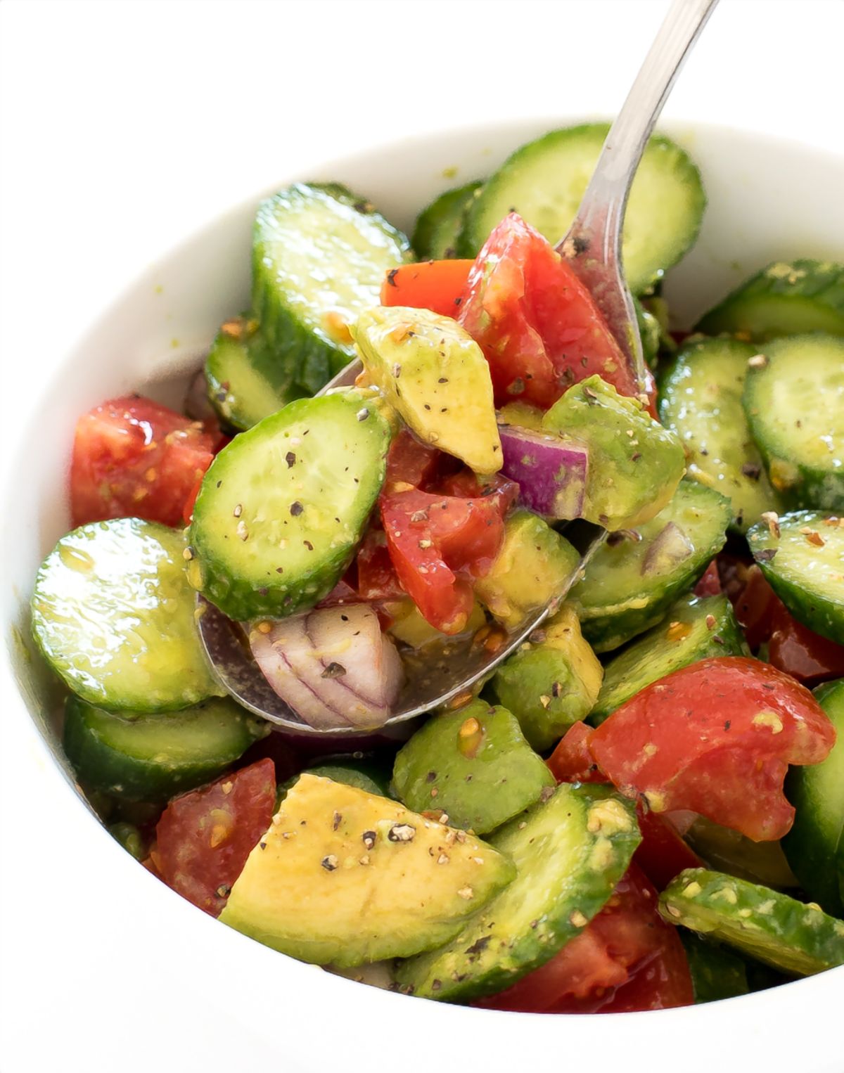 Cucumber Avocado Salad (Perfect for Summer!) - Chef Savvy