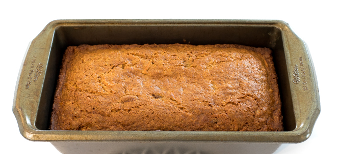 carrot cake loaf in loaf pan