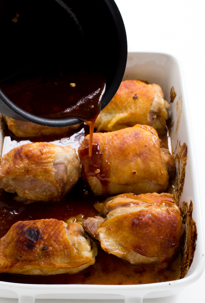 IP Chicken with Ketchup, Honey and Soy