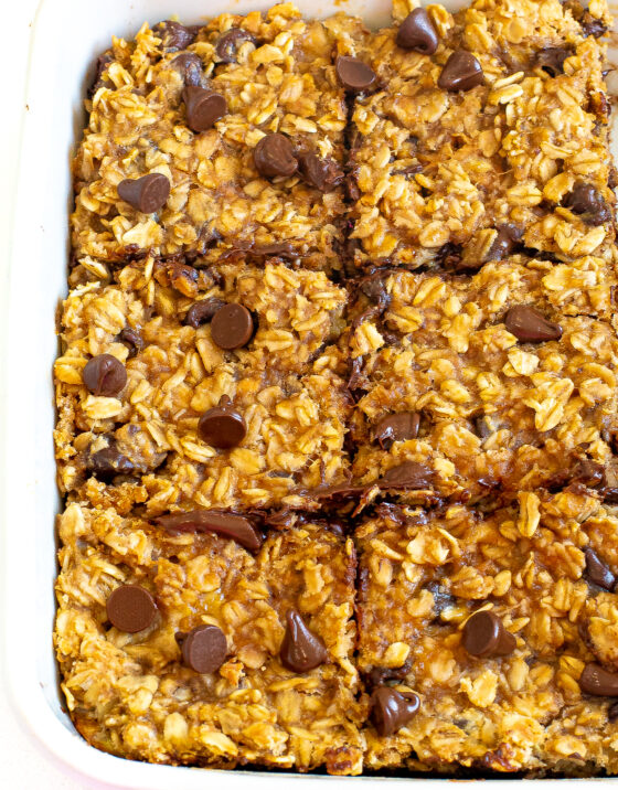 5 Ingredient Banana Oat Bars