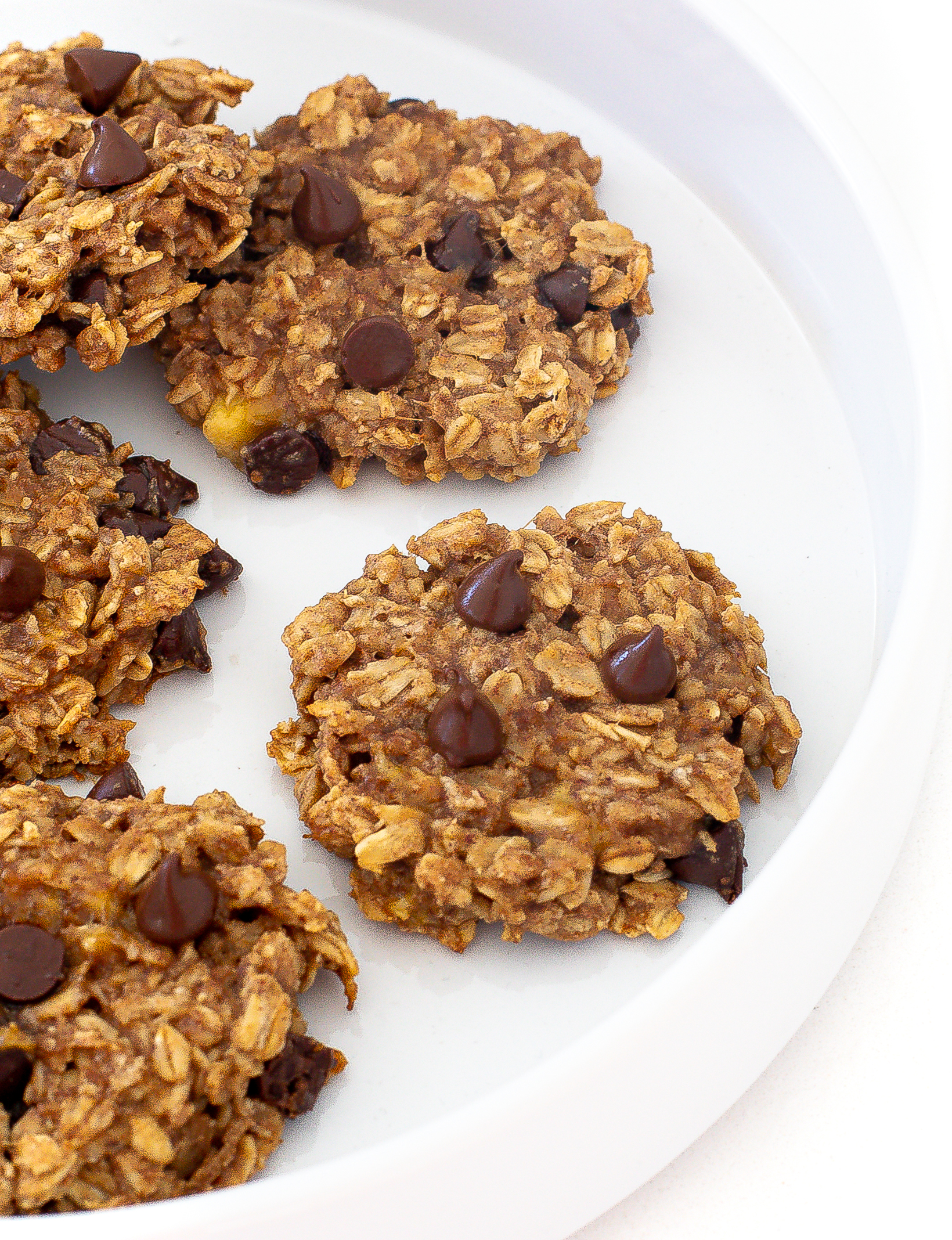Healthy Banana Oatmeal Cookies
