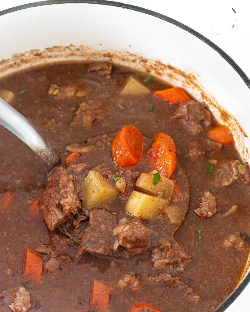beef stew in pot