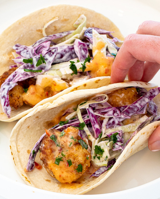 Bang Bang Shrimp Tacos