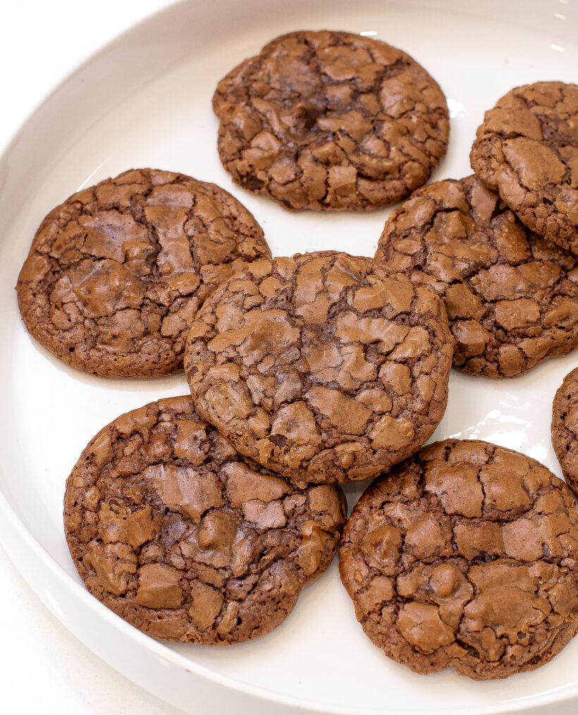 brownie cookies on plate