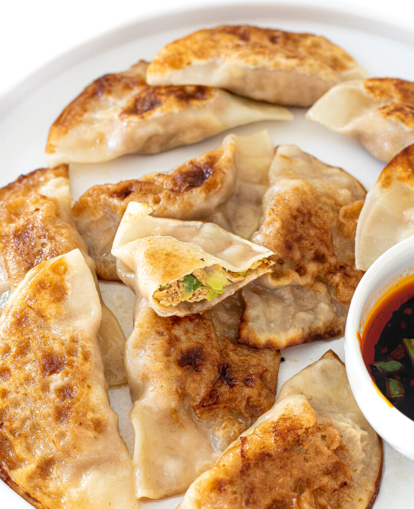 picture of the inside of a potsticker