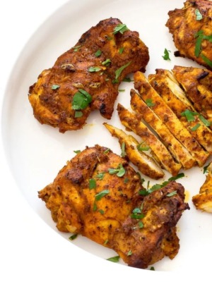 chicken shawarma on plate