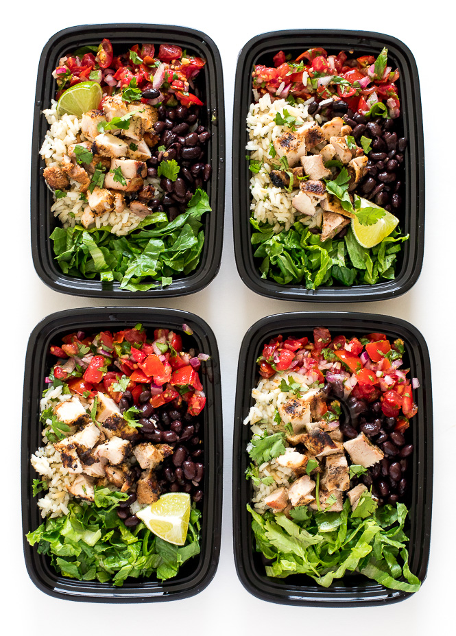 Easy Tofu Burrito Bowl Meal Prep