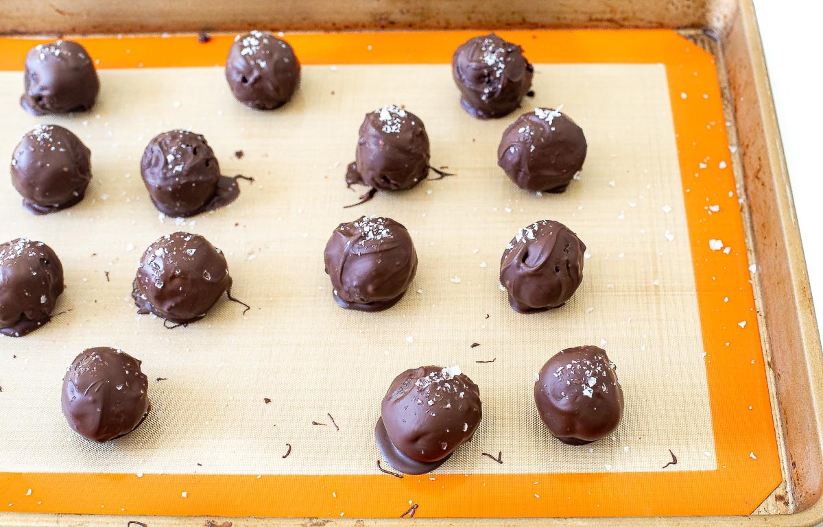 dipped brownie energy balls