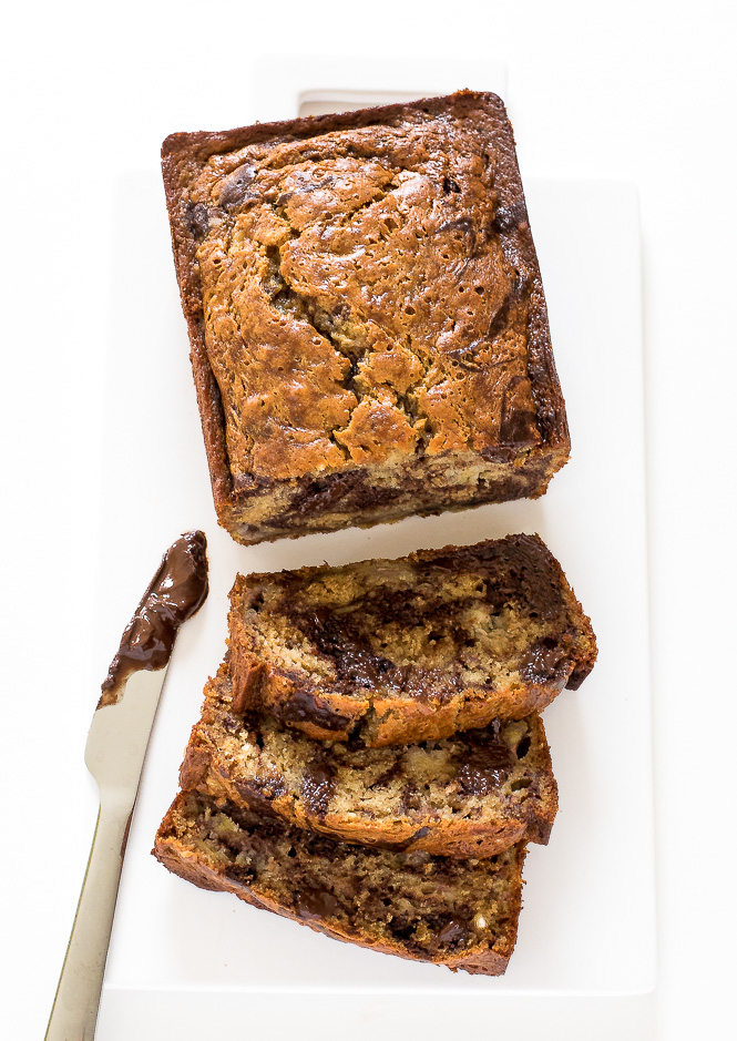 Marbled Chocolate Banana Bread - Chef Savvy