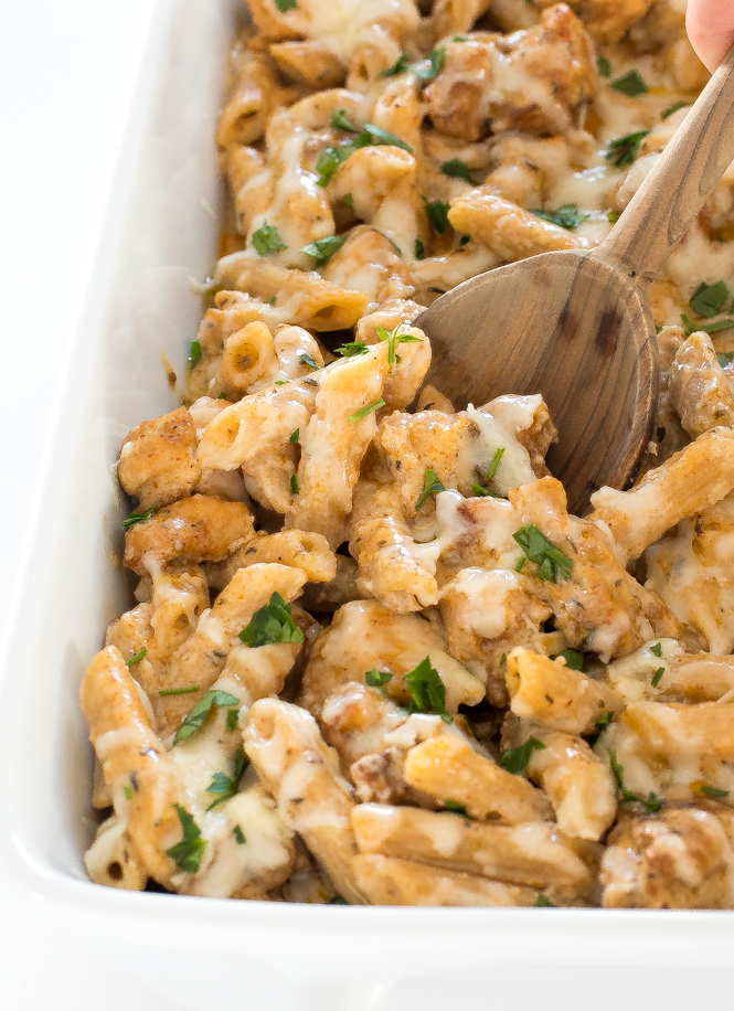 Creamy Cajun Chicken Pasta Bake