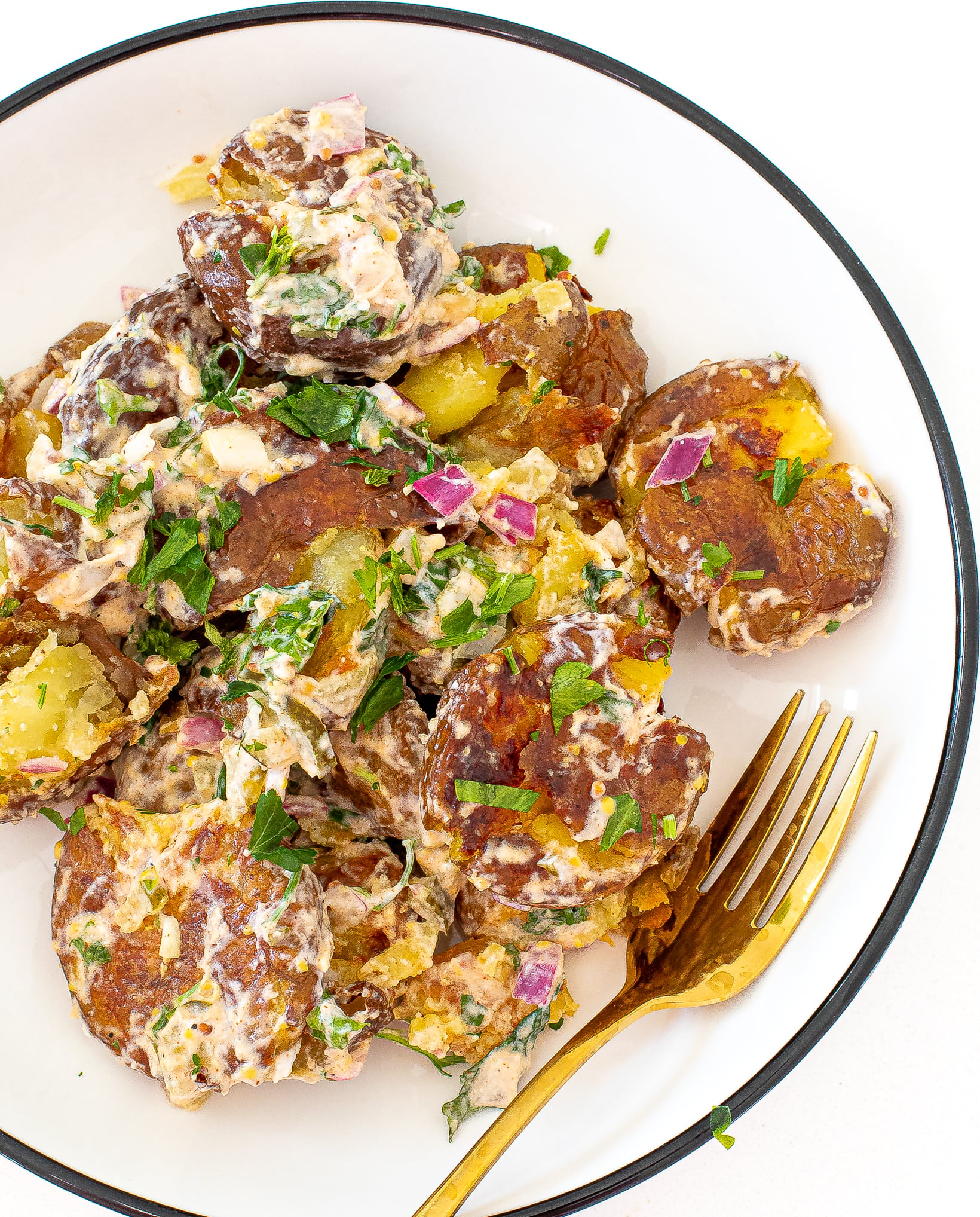 Crispy Roasted Potato Salad - Chef Savvy