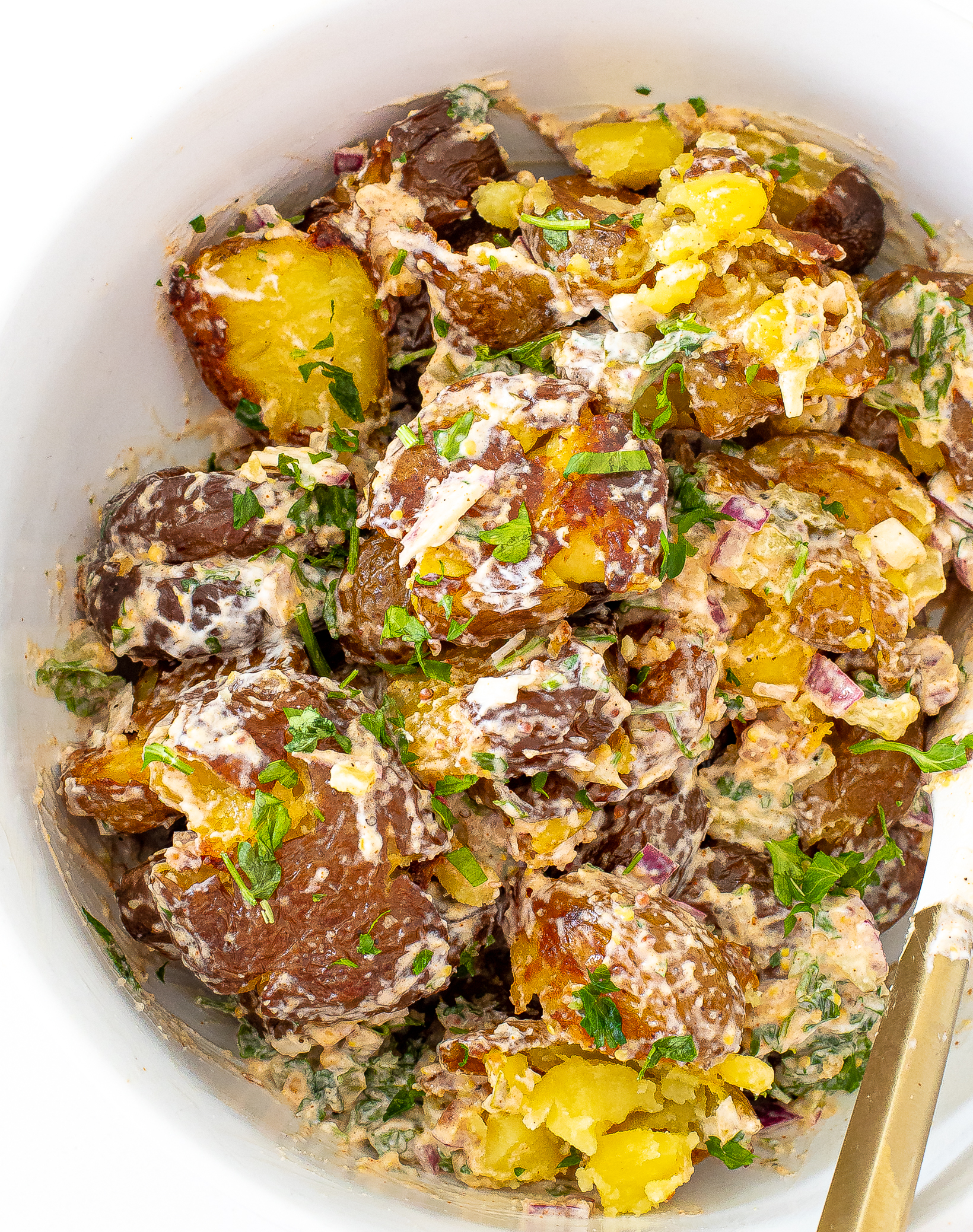 Crispy Roasted Potato Salad