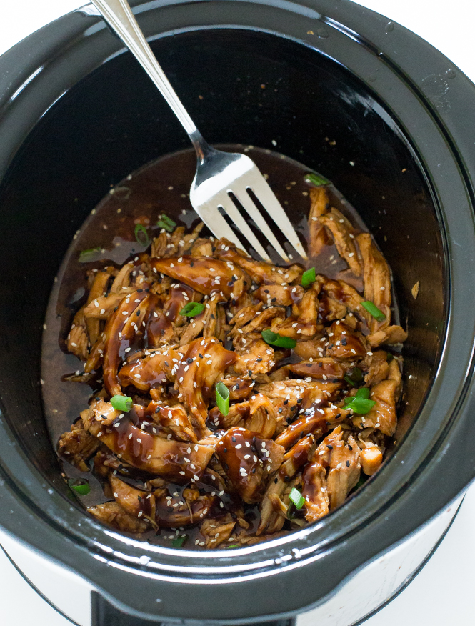 Slow Cooker Honey Garlic Chicken - Chef Savvy