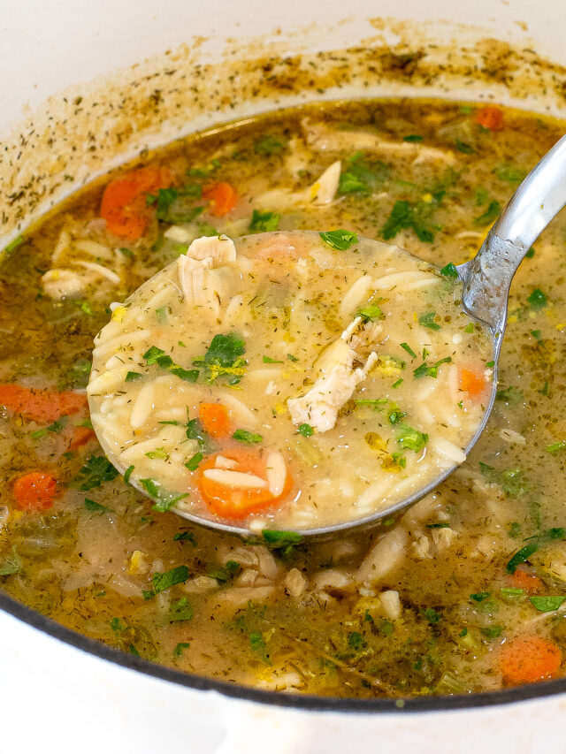 Chicken Orzo Soup - Chef Savvy