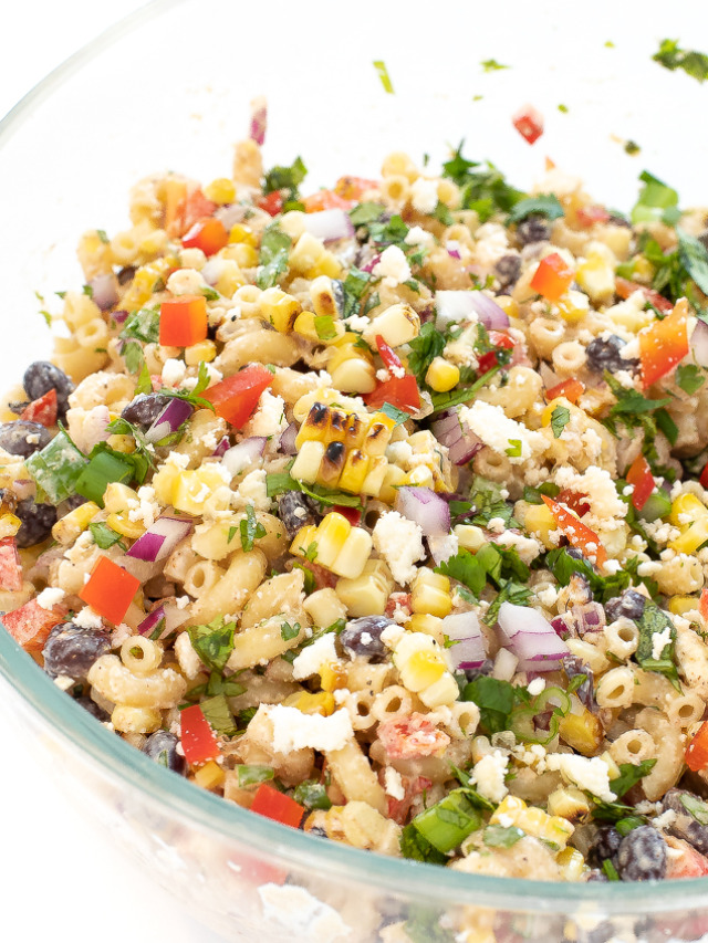 Mexican Corn Pasta Salad Recipe - Chef Savvy