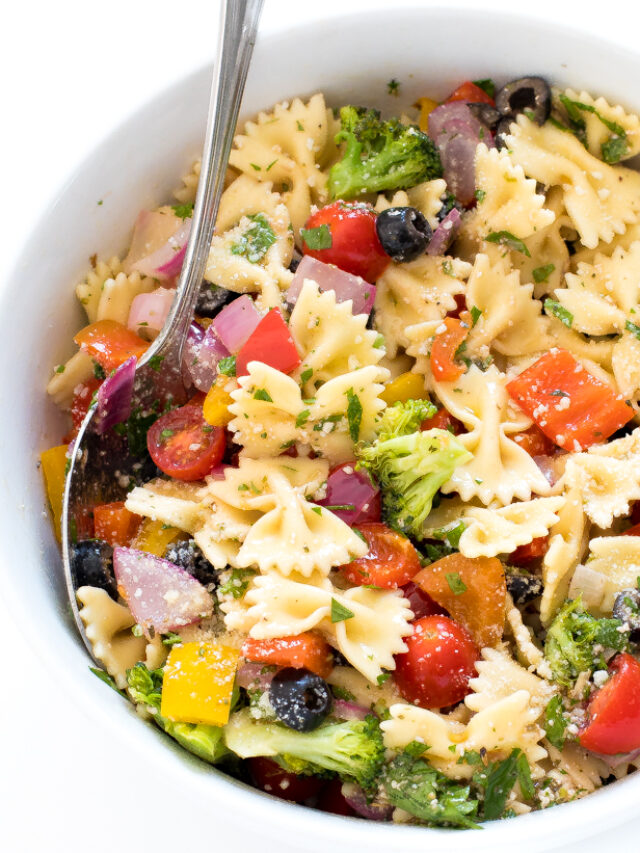 Bow Tie Pasta Salad - Chef Savvy