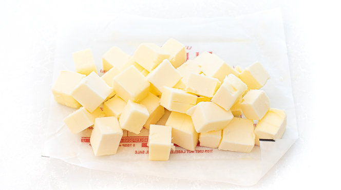 butter cut into cubes