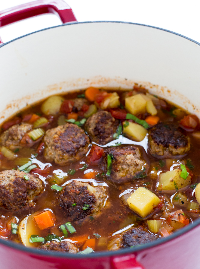 Italian Meatball Soup Recipe (One Pot Meal!) - Chef Savvy