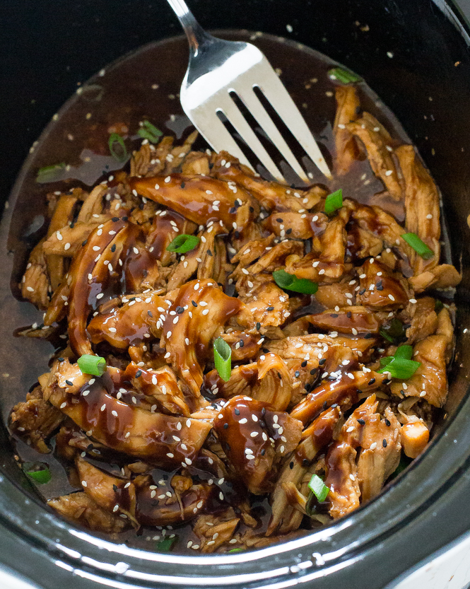 Easy Slow Cooker Honey Garlic Chicken Chef Savvy