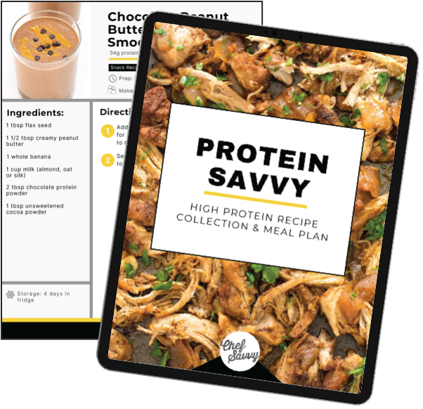 Protein Savvy - high profile recipe collection & meal plan