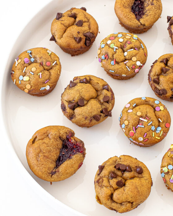 Mini Flourless Peanut Butter Muffins