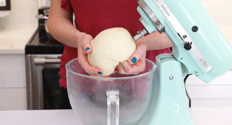 forming dough into a ball