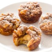 French toast muffins on plate