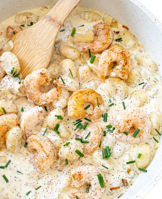 Gorgonzola Gnocchi With Shrimp