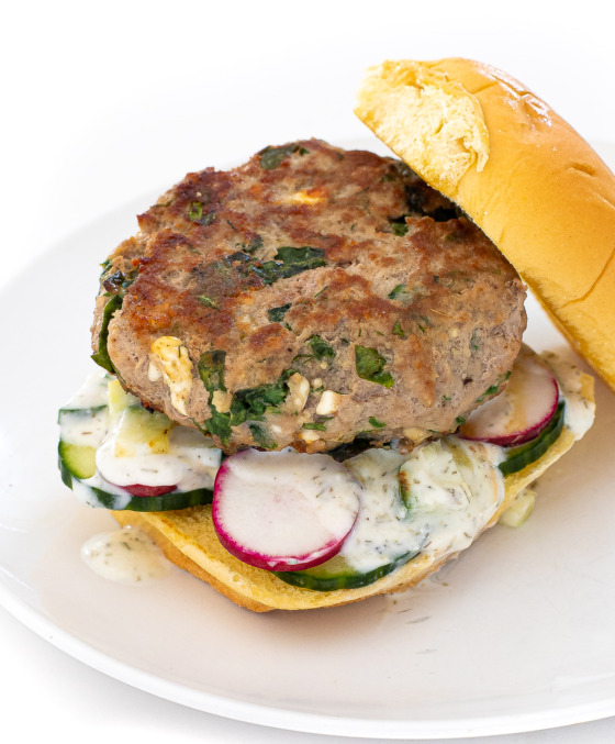 Greek Turkey Burgers