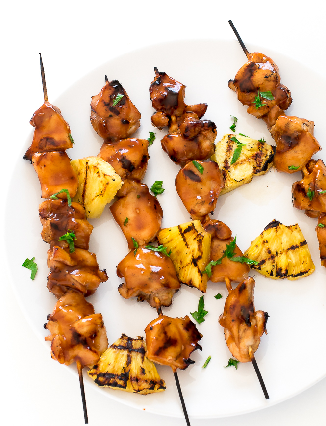 Grilled Teriyaki Chicken Skewers Recipe - Appetizer Addiction