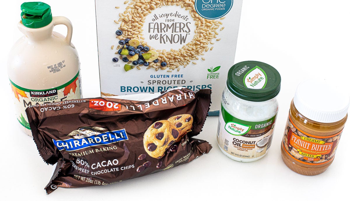 ingredients for healthy crunch bars