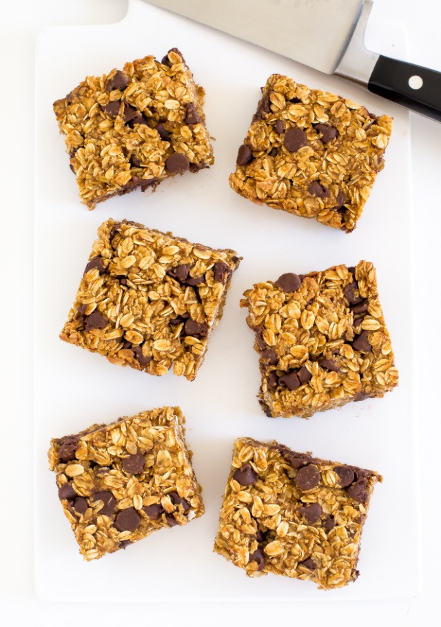 Pumpkin Chocolate Chip Oatmeal Bars