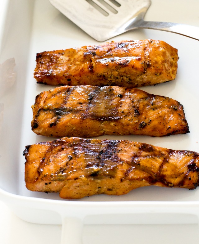 Grilled Maple Dijon Salmon